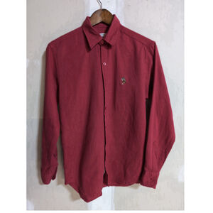 U.S. Polo Assn Slim Fit Maroon Button Up Shirt Mens Sz L Pony Logo Career Office